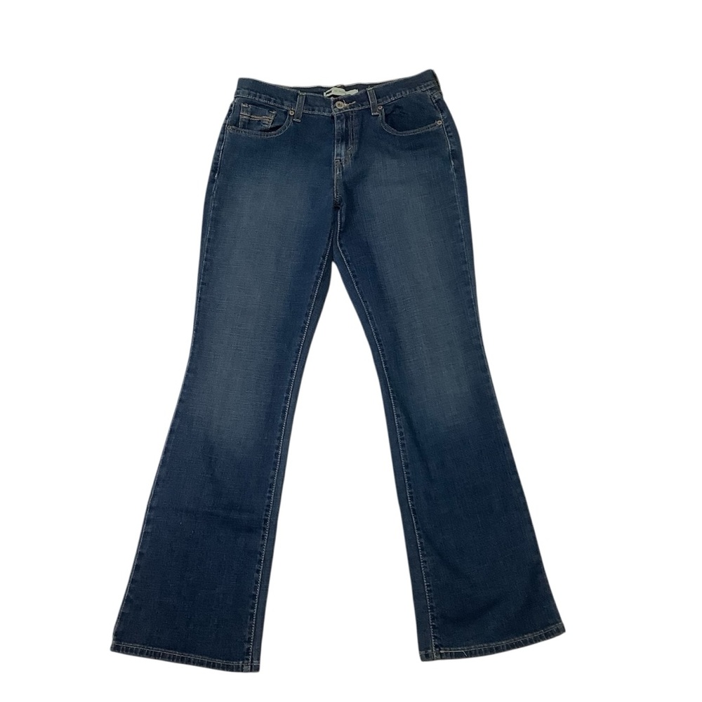 Classic Women's Dark Blue Bootcut Jeans